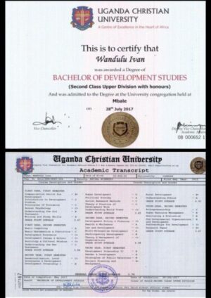 Buy Transcript Certificate From the Uganda Christian University