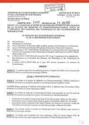 buy Transcript Certificate from the Université des sciences, des techniques et des technologies de Bamako