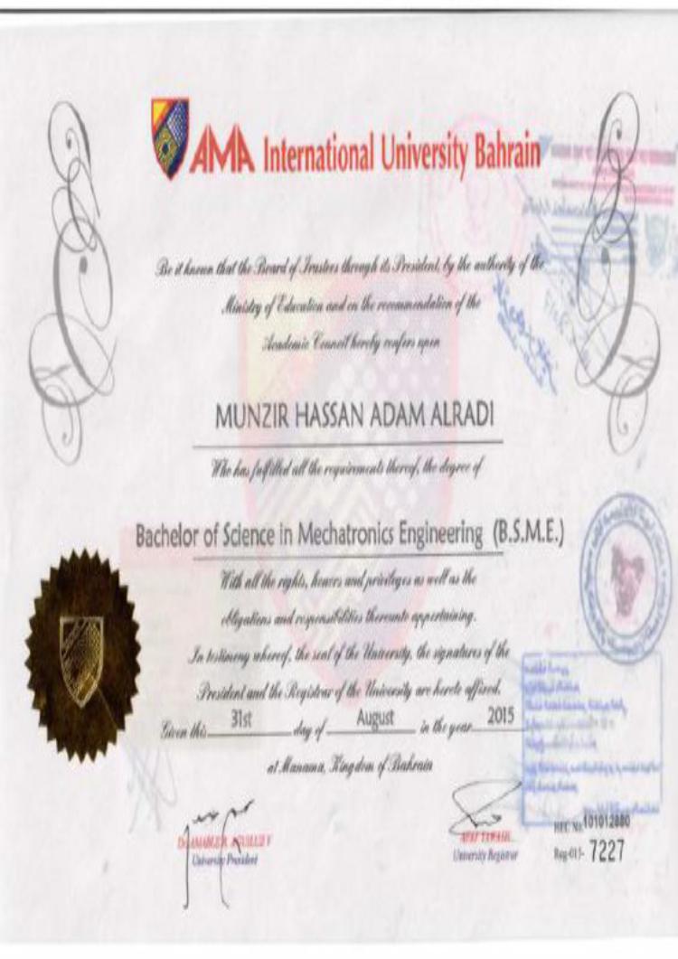Buy Transcript Certificate From the University of Bahrain