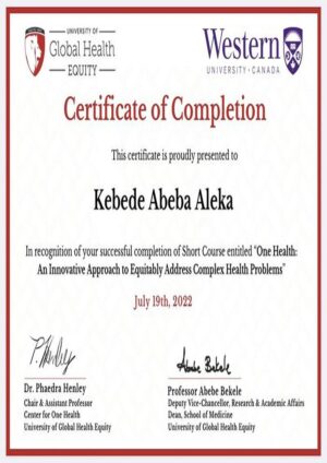 buy Transcript Certificate from the University of Global Health Equity