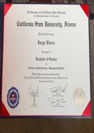 Buy Transcript Certificate from The California State University, Fresno