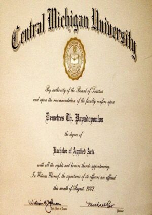 Buy Transcript Certificate from The Central Michigan University