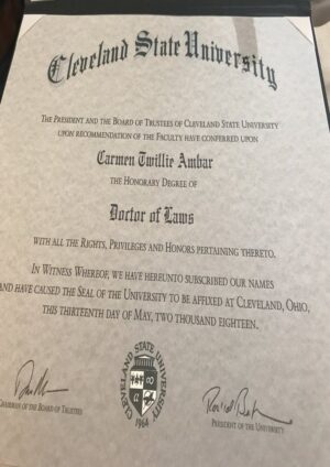 Buy Transcript Certificate from The Cleveland State University