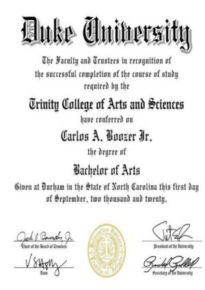 Buy Diplom Degree from The Duke University