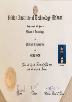 Buy Diplom degree from the Indian Institute of Science