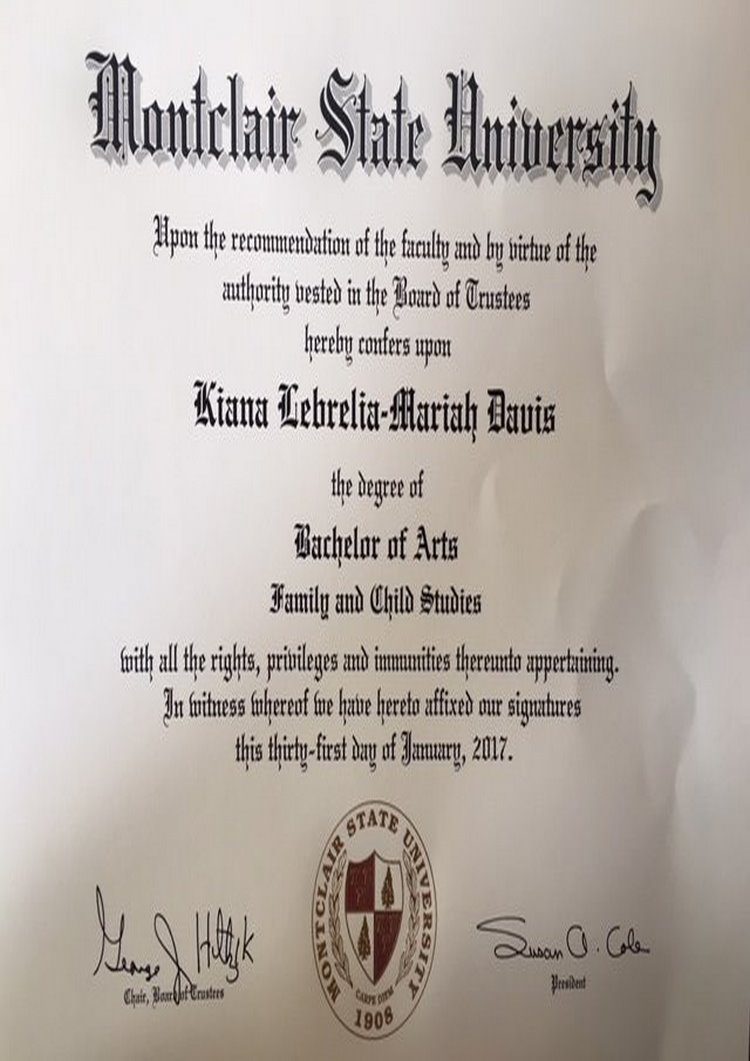 Buy Transcript Certificate from The Montclair State University