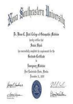 Buy Transcript Certificate from The Nova Southeastern University