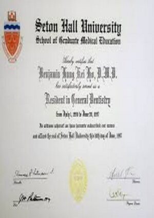 Buy Transcript Certificate from The Seton Hall University