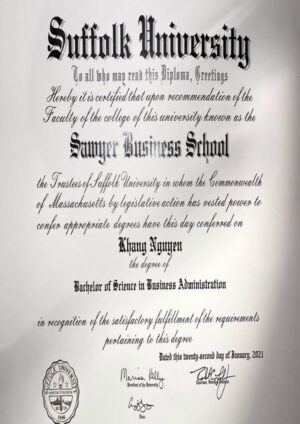 Buy Transcript Certificate from The Suffolk University