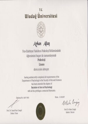 Buy Transcript Certificate from the Uludag Üniversitesi