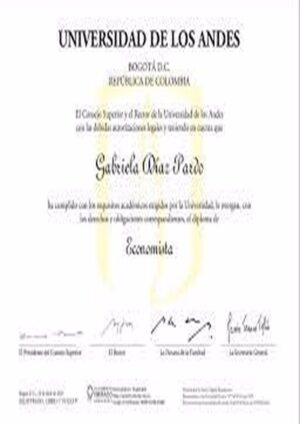 Buy Bachelors Degree from The Universidad de los Andes, Colombia