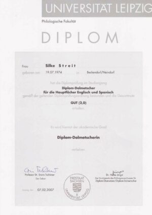 Buy Transcript Certificate from the Universität Leipzig