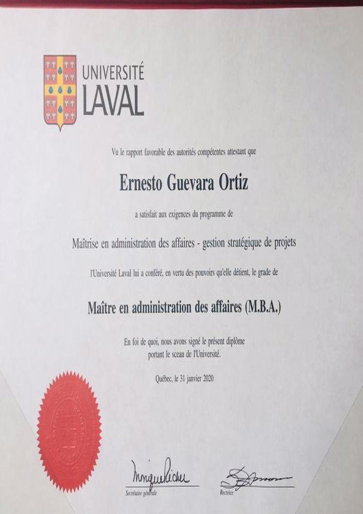 Buy Transcript Certificate from The Université Laval