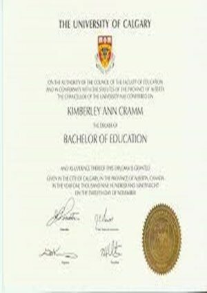 Buy Transcript Certificate from The University of Calgary