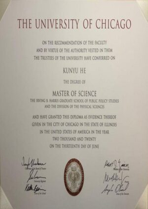 Buy Transcript Certificate from The University of Chicago