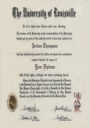 Buy Transcript Certificate from The University of Louisville