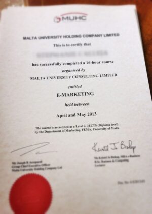 Buy Transcript Certificate from The University of Malta