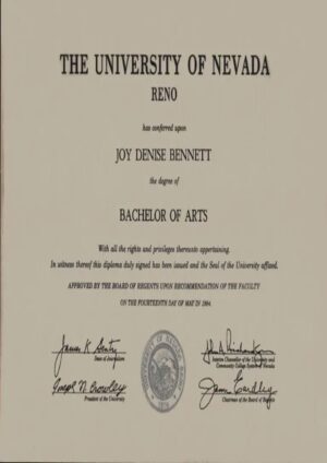 Buy Transcript Certificate from The University of Nevada, Reno