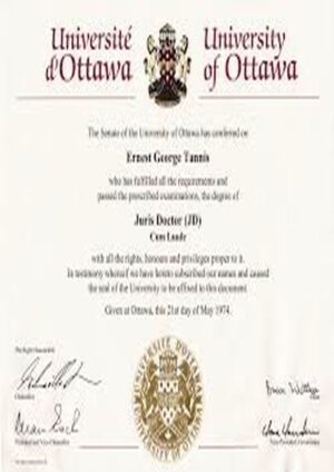 Buy Transcript Certificate from The University of Ottawa