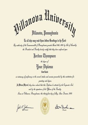 Buy Transcript Certificate from The Villanova University