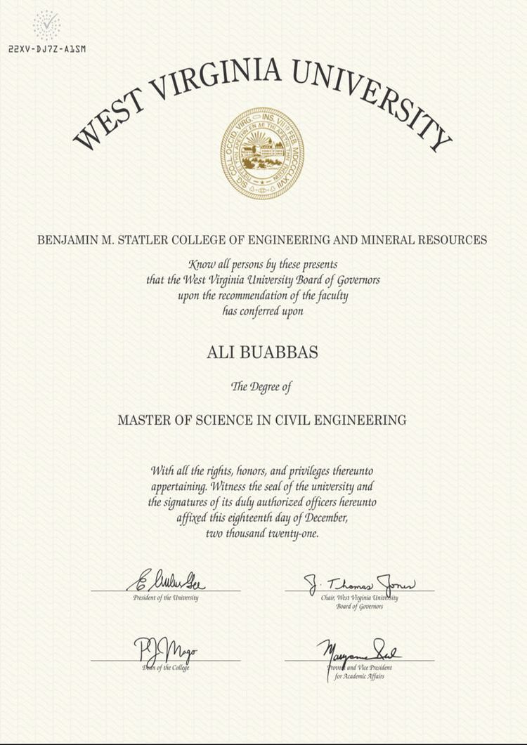 Buy Transcript Certificate degree from The West Virginia University