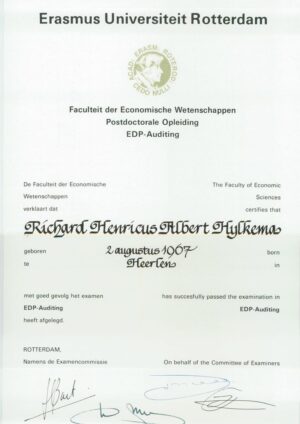 Buy Transcript Certificate from the Erasmus Universiteit Rotterdam