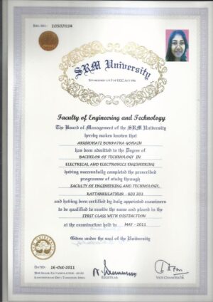 Buy Diplom degree from The SRM Institute of Science and Technology