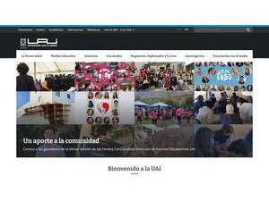 Universidad Adolfo Ibañez's Website Screenshot